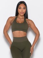 Rib Backless Bra