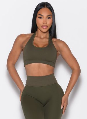 Rib Backless Bra